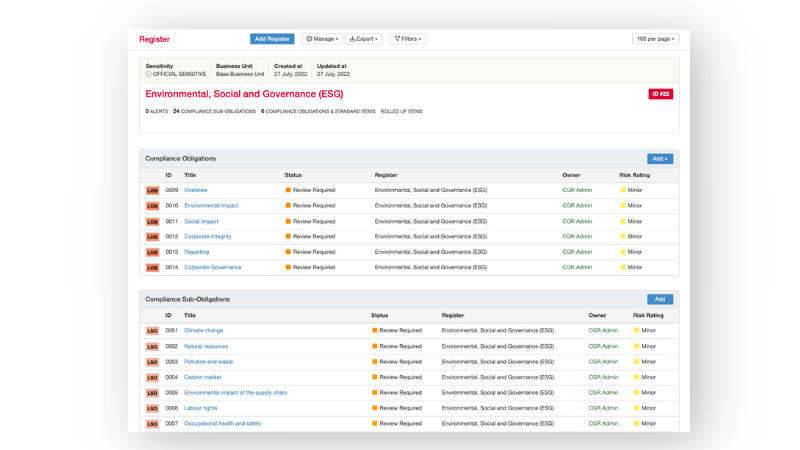 Manage compliance obligations more effectively